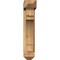 Ekena Millwork Merced Arts and Crafts Smooth Bracket w/ Offset Brace, Western Red Cedar, 5 1/2"W x 20"D x 28"H BKT0604X20X28MRC03SWR - alternate 4